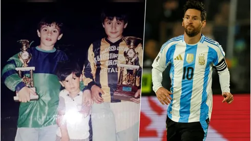 El niño Hernán Galíndez fue marcado por Messi como arquero.