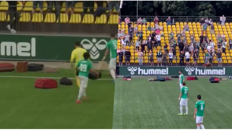Los hinchas del Žalgiris perdieron la paciencia.