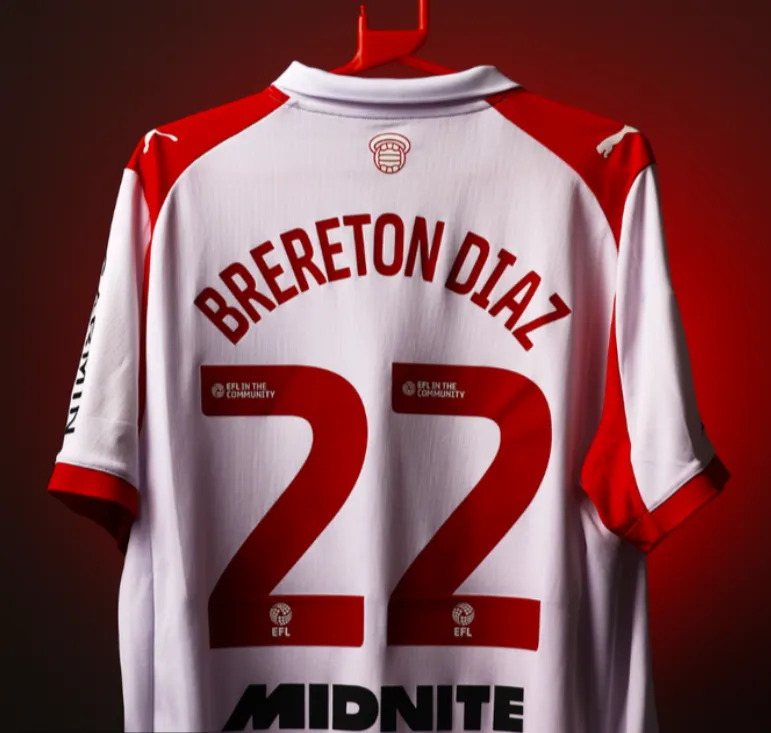 Southampton anunció que Ben Brereton utilizará la camiseta 22, con la que brilló en Blackburn Rovers y Chile. Foto: Southampton.