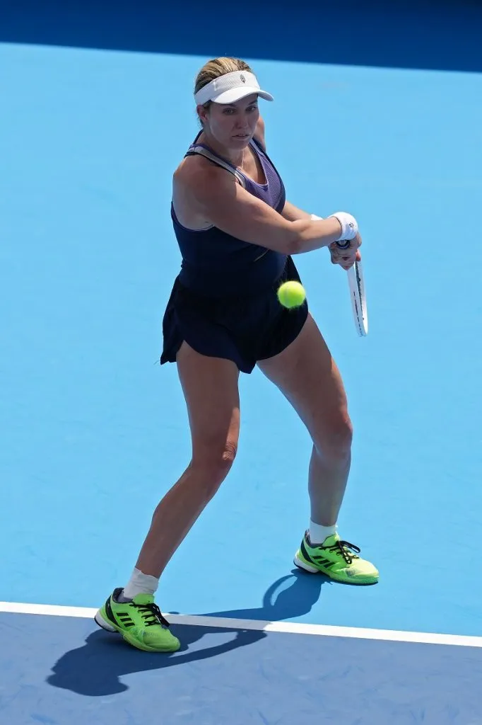 Danielle Collins durante el Masters 1000 de Cincinnati 2025 (Getty Images).