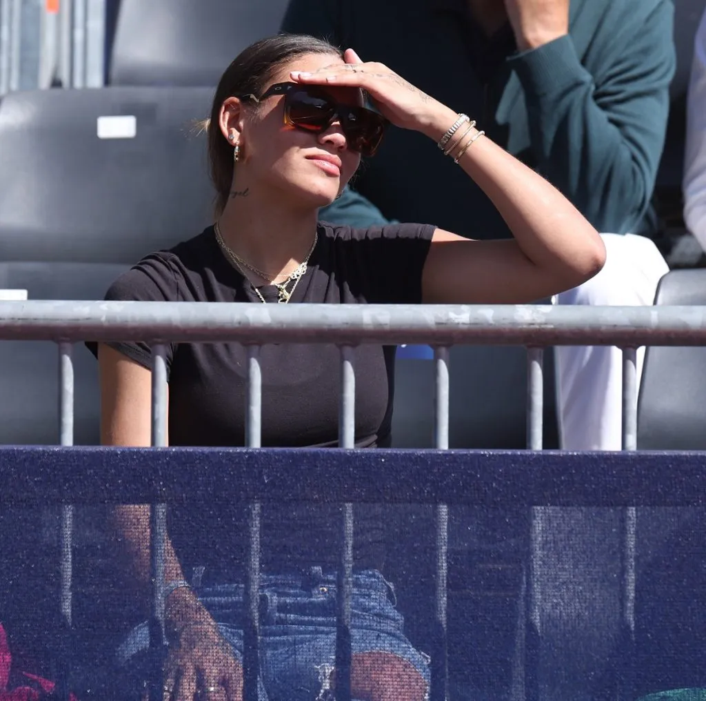 Trinity Rodman acompaña a su novio, Ben Shelton, en el BMW Open (Getty Images).