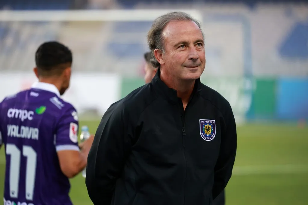 Manuel Suárez admitió su responsabilidad por un gesto inapropiado tras un empate del Conce. (Eduardo Fortes/Photosport).