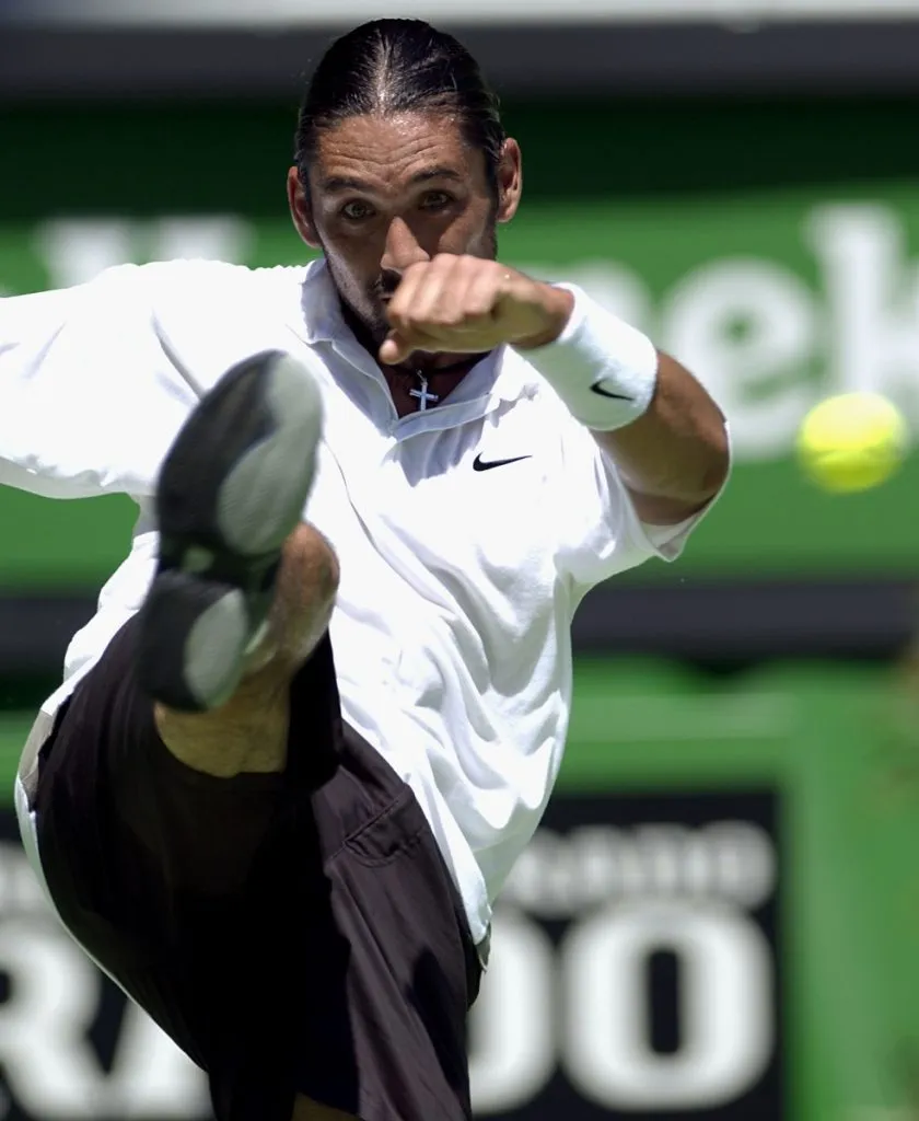 Marcelo Ríos en 2002 (Getty Images).