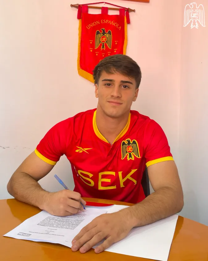 Franco Ratotti, refuerzo de última hora en Unión Española. Tiene 20 años y es argentino. (Foto: Unión Española).