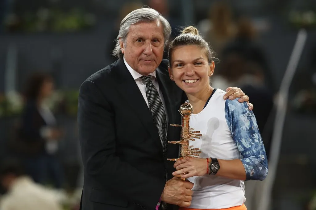 Ilie Nastase junto a Simona Halep