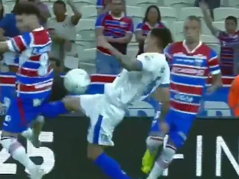 Chileno pega esta patada, se gana amarilla en 2' y desata rabia de su DT