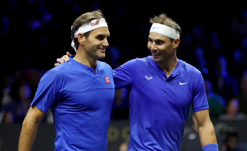 Roger Federer y Rafael Nadal en Laver Cup 2022 – Getty