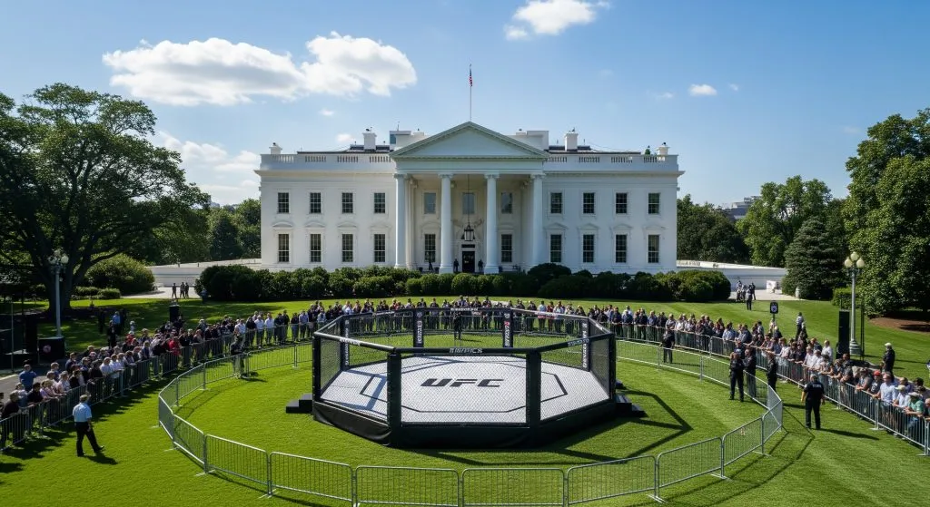 La Casa Blanca acogerá un evento de UFC el 2026. (Foto: Elaborado con IA Gemini)