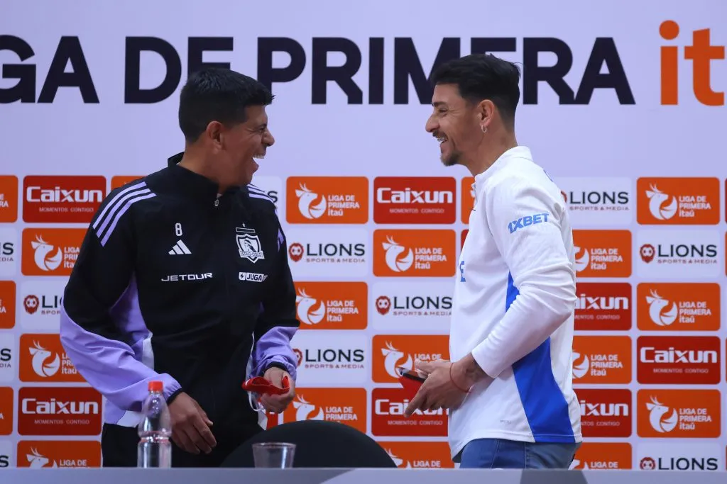 Fernando Zampedri, medio en broma y medio en serio, le respondió a Esteban Pavez al asegurar que Colo Colo es el más grande de Chile y no Universidad Católica. Foto: Photosport.