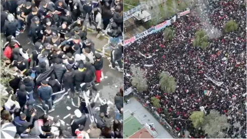 Más de 3 mil hinchas de Colo Colo llegaron para el "arengazo".
