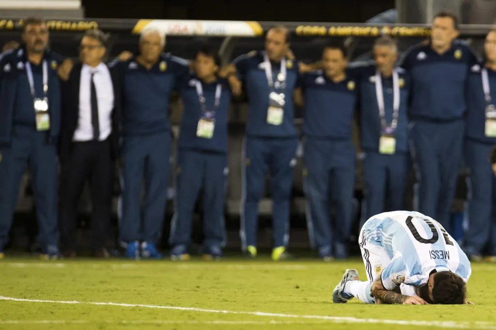 Lionel Messi no pudo festejar dos copas américa al hilo entre 2015 y 2016. Foto: Mexsport/Photosport