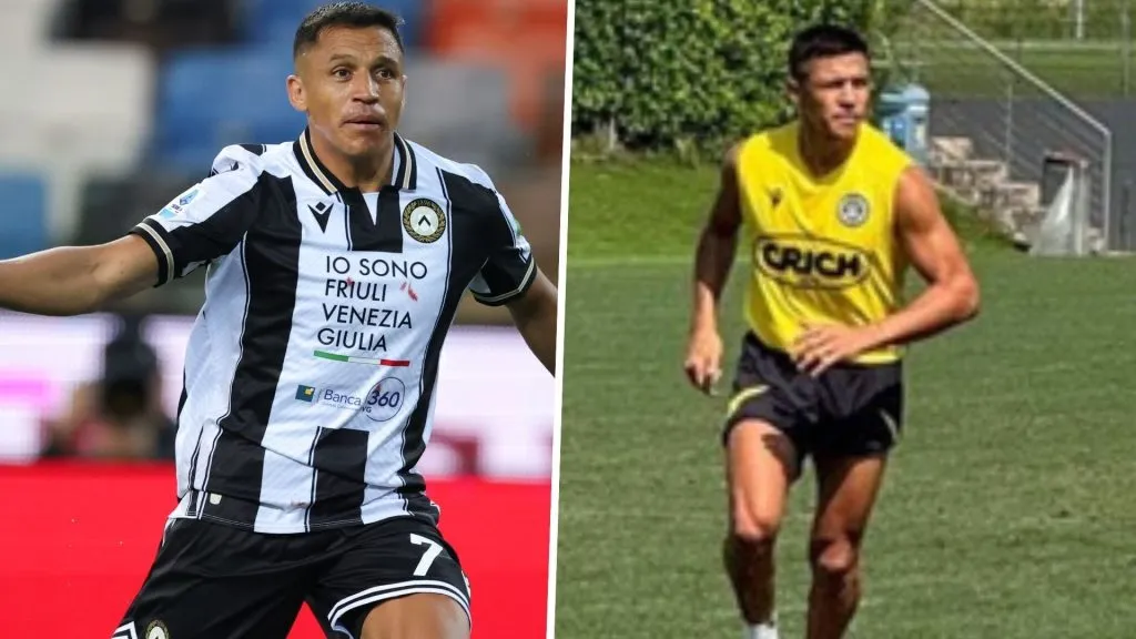 Alexis Sánchez sorprende regresando a los entrenamientos del Udinese.