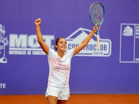Tiene solo 18 años y acaba de hacer historia en el tenis chileno