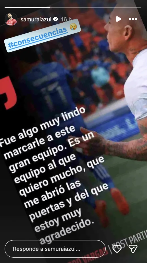 El mensaje de Johnny Herrera