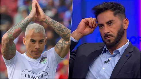 La reacción de Johnny Herrera al gol de Eduardo Vargas