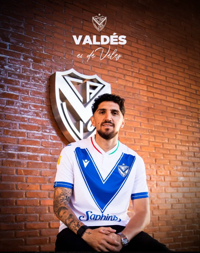 Así anunció el Fortín a Diego Valdés. (Foto: Vélez Sarsfield).
