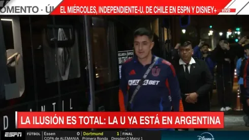 La U se instaló en Buenos Aires para el duelo contra Independiente.