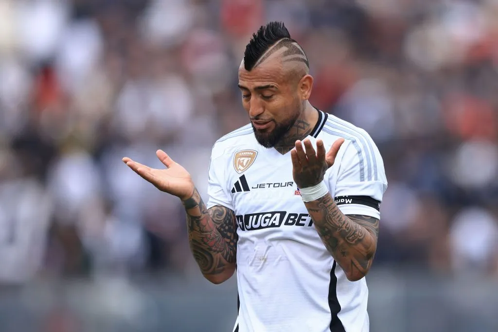 El gesto de Vidal cuando a Colo Colo no le sale nada.