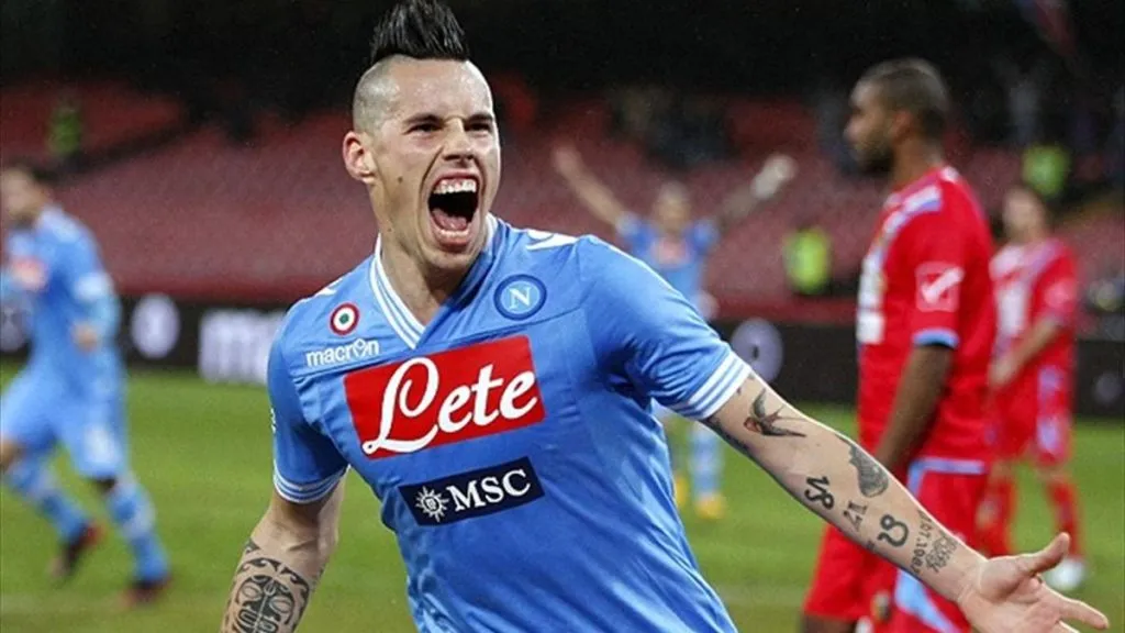 Hamsik empezó a usar el mohicano el 2013 en el Napoli