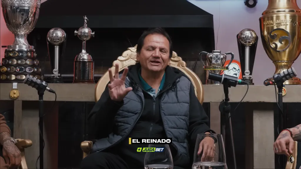 El gesto de Hugo González al contar esa historia. (Captura El Reinado).