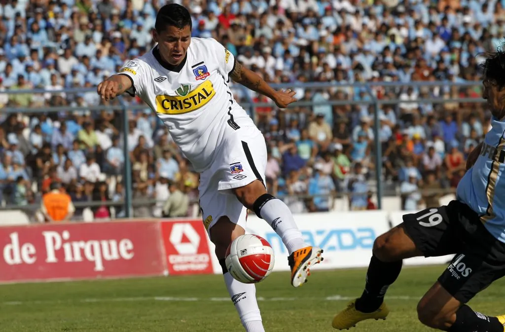 Mario Salgado anotó frente a Deportes Iquique. (ANDRES PINA/PHOTOSPORT).