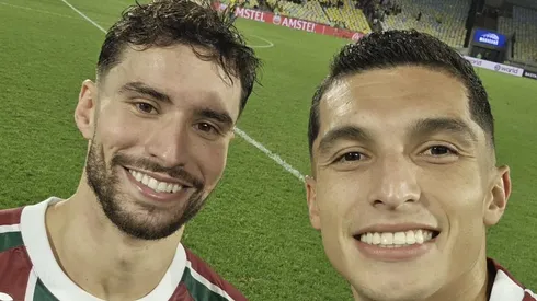 Los jugadores del Flu celebraron con selfies su paso a cuartos de final de Copa Sudamericana