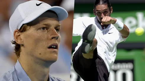 Marcelo Ríos y Sinner, dos ex número uno del mundo.