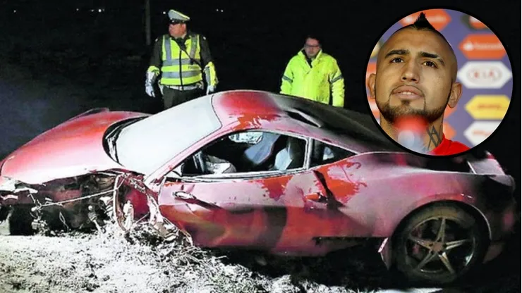 El polémico momento de Vidal y su choque.