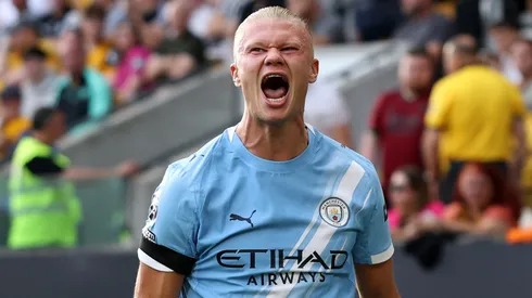 Erling Haaland marcó dos goles en la goleada por 4-0 ante Wolverhampton, en la primera fecha de la Premier League 2025/26.