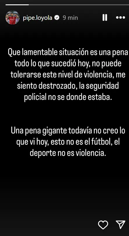 El mensaje de Felipe Loyola |