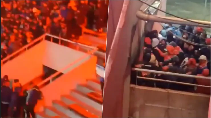 Así entraron los hinchas de Independiente al sector de la U
