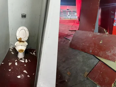 Así quedó el estadio de Independiente tras la noche del terror