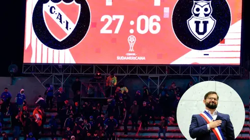 Presiente Boric entrega apoyo a hinchas azules en Argentina.