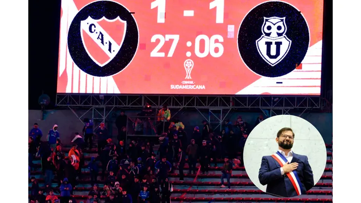 Presiente Boric entrega apoyo a hinchas azules en Argentina.