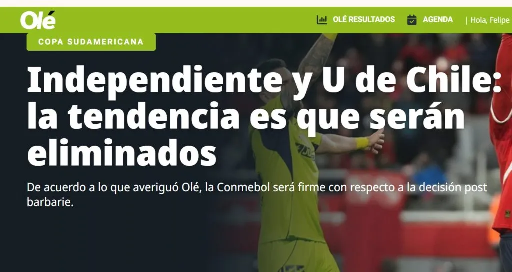 La decisión de Conmebol según Olé