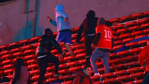 Independiente vs Universidad de Chile. terminó con incidentes.