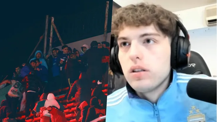El streamer argentino no podía creer lo que veía.