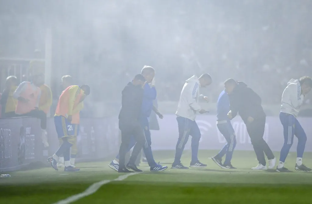 Sucedió en el duelo ante Boca Juniors | getty Images