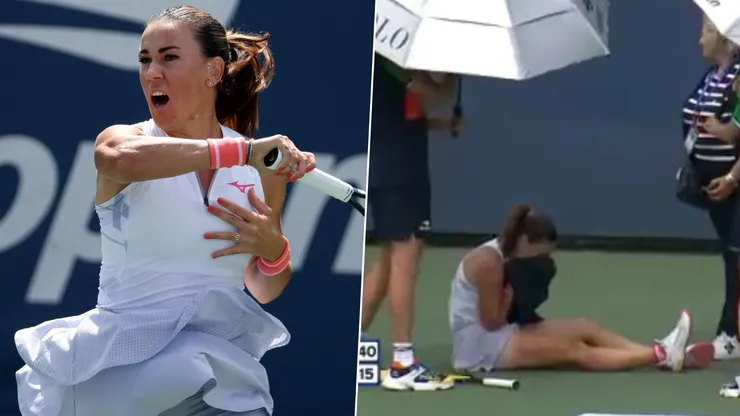 Nuria Párrizas se lesiona en el US Open