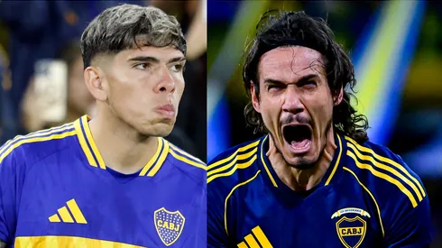 Carlos Palacios jugó 75 minutos en Boca, donde volvió a anotar Cavani.