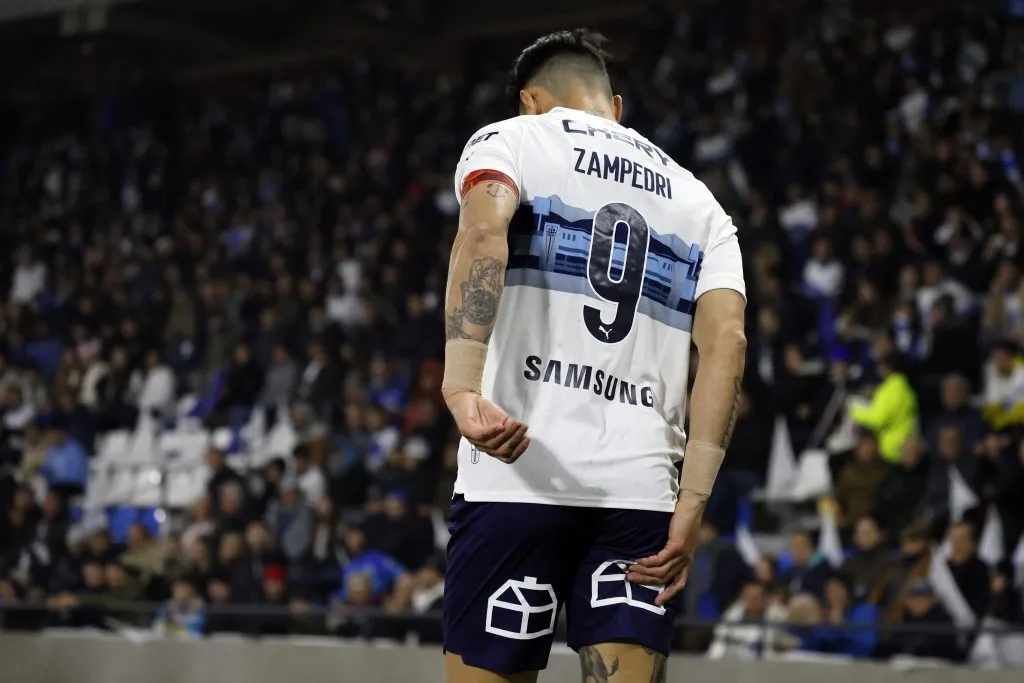 Zampedri anotó el primer gol con una lesión en su isquiotibial