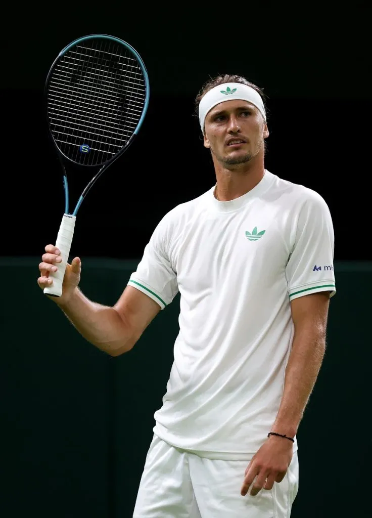 Alexander Zverev en Wimbledon 2025 (Getty Images).
