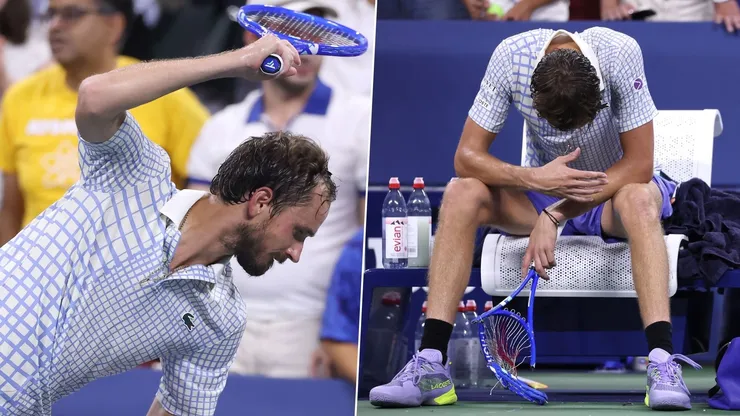 Daniil Medvedev estalla en el US Open