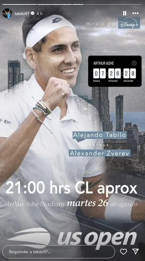 Alejandro Tabilo en Instagram.