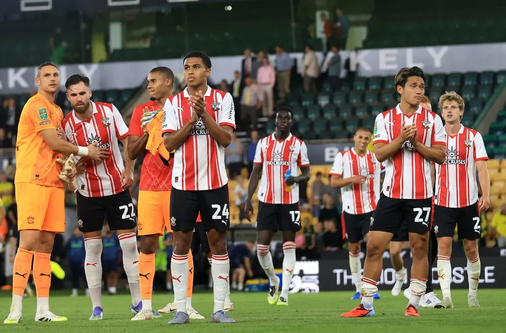 Ben Brereton y Southampton avanzaron en la Copa de la Liga de Inglaterra. Foto: Getty Images.