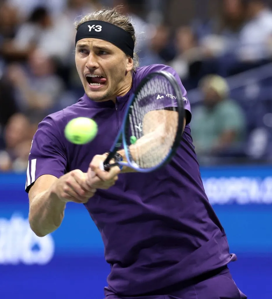 Alexander Zeverev en su debut ante Alejandro Tabilo en el US Open (Getty Images).