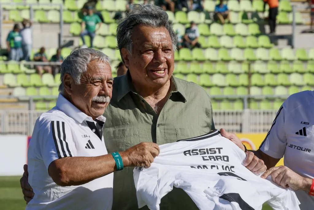 Carlos Caszely junto a Elías Figueroa