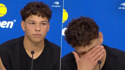 Ben Shelton en conferencia de prensa tras el US Open (