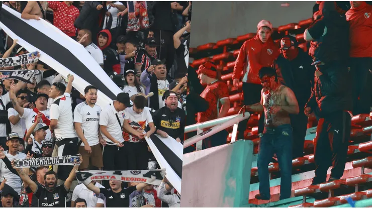 Los hinchas de Colo Colo diseñaron un repudiable lienzo.
