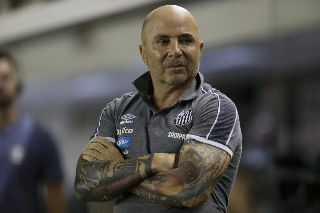 Sampaoli ya dirigió a Santos, Atlético Mineiro y Flamengo en Brasil. Imagen: Getty